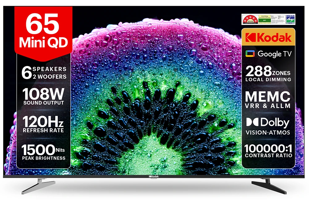 Kodak 164 cm 65 inches IconiK Series 4K UHD Mini LED TV K65Mini5020